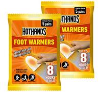 HOTHANDS Foot Warmers Value Pack - Pack of 2 (5 pairs each) - 8 hours of heat - Air activated - Ready to use