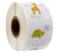 Hothotgirl Cute Labels Thank You Round Stickers, 500 Stickers per Roll, 1.5 inch/3.8 cm, Perfect for Gift Bags, Birthday & Thanksgiving Gifts