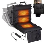 HOTHUGZ Heated Stadium Seats for Bleachers with Back Support and Cushion, 3 Temperature Control and Timer, Comfortable Heated Bleacher Chairs, Bleacher Seat