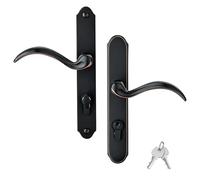 hotifytools Storm Door Handle Replacement Compatible with Pella, Storm Door Handle Set with Key and Lock Cylinder for Storm Doors and Screen Doors, Mortise Lock Not Included (Oil-Rubbed Bronze)