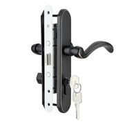 hotifytools Storm Door Handle Replacement Compatible with Pella, Storm Door Handle Set with Key and Mortise Lock, Lever Handle Mortise Lock Set for Storm Doors and Screen Doors (Oil-Rubbed Bronze)