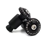 Hotiko 7/8" 22mm Universal Motorcycle CNC Handlebar Grips Bar End Plugs for Kawasaki Suzuki Yamaha Ducati Triuph-Black