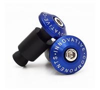 Hotiko 7/8" 22mm Universal Motorcycle CNC Handlebar Grips Bar End Plugs for Kawasaki Suzuki Yamaha Ducati Triuph-Blue