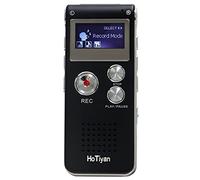 HoTiyan Voice Recorder 16GB Capacity Voice Activated Recording Device Digital Voice Recorder for Lectures, Meetings, Interviews Mini Audio Recorder with USB Rechargeable WAV/MP3 Tape Recorder (16GB)