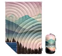 hotkoko Camping Blanket,Lightweight Puffy Printed Camping Blanket Packable Outdoor Blanket for Camping,Traveling, Stadium, Hiking, Picnics