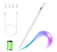 HOTLIFE Stylus Pen for iPad 2018-2026 with Palm Rejection & Tilt Function | Apple Pencil Compatible with iPad A16/10/9/8/7th, Pro 13/12.9/11'', Air 13/11 M2 & M3, Air 5/4/3rd Gen, Mini 6/5th(White)