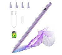 HOTLIFE Stylus Pen for iPad 2018-2026 with Palm Rejection & Tilt Function | Apple Pencil Compatible with iPad A16/10/9/8/7th, Pro 13/12.9/11'', Air 13/11 M2 & M3, Air 5/4/3rd Gen, Mini 6/5th(Purple)