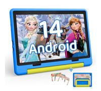 HotLight Kids Tablet 10 inch Android 14 Octa-Core, 8GB RAM+64GB ROM, 1280 * 800 IPS, 5MP+8MP Dual Camera, 5000mAh, Parental Control, WiFi 6/BT 5.3, Child Tablet with Protective Case(Blue)
