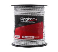 Hotline Proton Electric Fence Rope 5mm x 200m | White Premium Quality Conductive Durable Horses