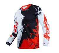 Hotlion Kids Mountain Bike Jersey Youth Long Sleeve Cycling Jersey 4-14 Years Motocross Shirts Boys Girls Off Road Racewear