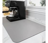 HotLive Coffee Mat - Coffee Bar Mat for Countertops | Coffee Bar Accessories Fits Under Coffee Maker, Espresso Machine, Absorbent Stains, Rubber Backing, Drying Mat for Kitchen Counter | 43.2 x