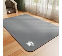 HotLive Pet Feeding Mat - Absorbent Dog Mat for Food and Water, No Stains Cat Bowl Mat, Easy to Clean Pet Placemats, Quick Dry Dog Water Dispenser Mat for Messy Drinkers | Grey 24"x 36"