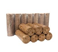 Hotlogs Round Wood Briquettes for Wood Stoves, Log Burners, Fireplaces Full and Part Pallets and Boxes - FSC 100%