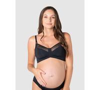 Hotmilk female Lunar Eclipse Non Wired Nursing Bra D-H - 34E - Black, Black,Beige