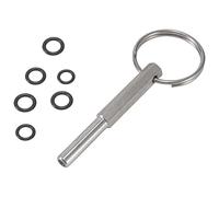 HOTMNTY Oval Head Wrench, Coffee Machine Key, Open Security Special Bit Key, Coffee Machine Opening Repairing Tools, Oval Key Screw Tool, Oval Head Key with Key Ring, Oval Head Bit Repair Tool, 1 Set