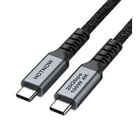 HOTNOW Short USB C monitor Cable 0.5m 1Pack, 50cm USB C Video cable 4k @60hz USB 3.2 gen 2 cable with 20Gbps Data Transfer and PD 100W Fast charge for iPhone 16/15,iPad,Galaxy S25 S24,MacBook,SSD