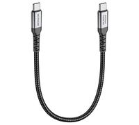 HOTNOW USB C to C Cable Short 30cm, USB 3.2 Gen 2x2 20Gbps 0.3m USB C monitor Cable PD 100W (E-Mark 20V/5A),USB Type C Video cable 4K Video for iPhone 16/15,iPad,Galaxy S25 S24,MacBook,SSD