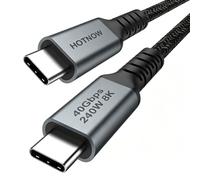HOTNOW USB C to USB C Cable 3FT, 8K, USB 3.0 to USB C Monitor Cable | USB C Display Cable 40Gbps Data Transfer,240W PD Fast Charging Type C for iPhone 17/16,MacBook, CarPlay, Portable Monitor