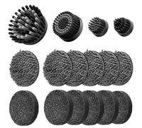 HOTO 16 PCS Replacement Brush Heads for HOTO Wand™ Grout Brush | Suitable for HOTO Electric Grout Scrubber Only, Cordless Spin Scrubber Accessories for Tiles, Grout, Corners, Crevices