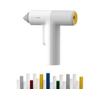 HOTO Cordless Auto Dispensing Glue Gun, Easyflow Hot Glue Gun with 40 Glue Sticks, 30s Fast Preheating, 3000mAh, Anti-Scald & Anti-Drip, Wireless/Wired, Ideal for DIY/Kids Crafts & Home Repairs