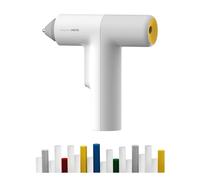 HOTO Easyflow Hot Glue Gun, Cordless Glue Gun with 40 Sticks, 30s Fast Preheating, 3000mAh, One-Hand Auto Dispensing, Anti-Scald & Anti-Drip, Wireless/Wired, Ideal for DIY/Kids Crafts & Home Repairs