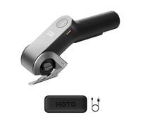 HOTO EdgeFlow Cardboard Cutter Box Cutter Cordless Electric Scissors, Titanium Blade & LED Display, Self-Sharpening & Tool-Free Easy-Swap, Safety Lock, for Cardboard, Carpet, Leather, Crafting