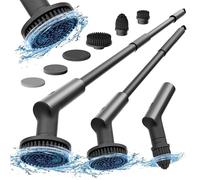 HOTO HFE0003GL Electric Spin Scrubber - Black & Silver, Black,Silver/Grey