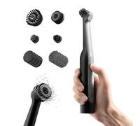 HOTO Wand™ Electric Spin Scrubber, Rechargeable Grout Cleaning Brush, IPX 7 Full Body Waterproof Bathroom Scrubber, Power Scrubber with 12 Replaceable Brush Heads for Grout, Corners, Crevices, Tiles