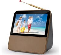 HOTOIQ Portable TV, 1080P HD 7 Inch, Digital DVB-T2 Receiver, DAB+, FM Radio, USB Multimedia Playback & 2600mAh Rechargeable Battery, Suitable for European Countries Caravan Camping Bedroom