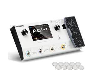 HOTONE Dual Acting Multi-Effect Pedal with Expression Pedal FX Loop MIDI I/O Stereo OTG USB Audio Interface Touch Screen Ampero II (Includes 10 Extra Pieces for Pedal Switch)