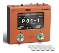 HOTONE Multi Effects Processor Pedal Guitar Bass Amp Modeling IR Cabinets Simulation Multi Language Multi-Effects with Expression Pedal Stereo OTG USB Audio Interface Ampero Mini MP-50 (Orange)