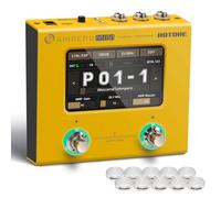 HOTONE Multi Effects Processor Pedal Guitar Bass Amp Modeling IR Cabinets Simulation Multi LanguageStereo OTG USB Audio Interface Ampero Mini MP-50 (Include 10 PCS Additional Footswitch Toppers)
