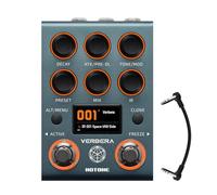 Hotone Verbera Convolution Reverb Pedal - Dual Engine Stereo Reverb with 120 IRs, XR Algorithm, MIDI & USB, Studio-Grade Effects for Guitar, Synths, and FX Loops(Incl 1PCS TRS cable by VOLKTONE)