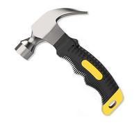Hotooldo 1 Pcs Small 8oz Claw Hammer,Stubby with Non-Slip Handle for Home,DIY