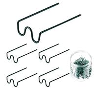 Hotop 120 Pcs Floral U Pins Plant Pins Floral Fern with Storage Box for Straw Wreath Fabric Bulk Flower Holiday Arrangements Craft Projects, 1.25 Inch(Green)