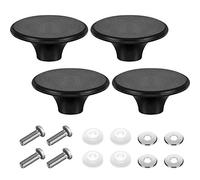 Hotop 4 Sets Le Creuset Knob Replacement Dutch Oven Knob Bakelite Replacement Pot Lid Handle Compatible with Le Creuset, Aldi, Lodge and Other Enameled Dutch Oven, Black