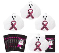 Hotop Positive Gifts Bulk Mini Plush Keychains Back to School Gifts Emotional Cards Inspirational Anxiety for Students Kids, Mainly Pink, 10 x 8 cm / 3.94 x 3.15 inches