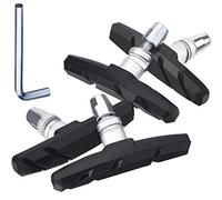 Hotop V Bike Brake Pads with Hex Nuts and Spacers V Bicycle Brake Blocks Set 70 mm (Black)