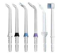 HotoPink 6PCS Replacement Jet Tips for Waterpik, Replacement Oral Irrigator Nozzle Set Compatible with Waterpik, Durable Classic Jet Tips, Periodontal Tips for Cleaning Braces Teeth and Gum