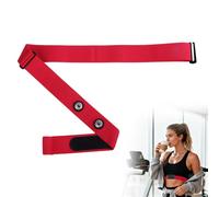 HotoPink Heart Rate Monitor Chest Replacement Strap, Adjustable HR Sensor Soft Replacement Chest Strap Compatible with Equipment Wahoo Garmin Polar (Red)