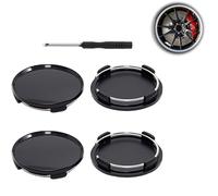HotoPink mm Wheel Hub Cover, 4 Pcs Hub Centre Caps, Universal Car Wheel Center Hub Caps Replacement with Flat Blade Screwdriver for Universal Wheel Centre Caps (68MM)