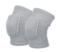 HotoPink Volleyball Knee Pads for Dancers, Soft Breathable Knee Pads, Knee Protector Brace for Volleyball Football Dance Yoga Tennis Running Cycling Workout Climbing Men Women (Gray)