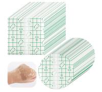 HotoPink Waterproof Adhesive Bandages, 50 PCS Second Skin Tattoo Cover Film, 4 x 4 Inch Clear Tattoo Aftercare Adhesive Bandages Tape for Wound Dressing, Swimming, Shower