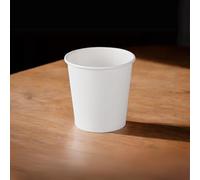 Hotpack 4oz (118ml) Single Wall White Paper Cups - 1000 Pieces (50 Cups x 20 Packs) | Disposable, Eco-Friendly, Leak-Resistant | Ideal for Espresso, Coffee, Tea, Samples & Small Beverages