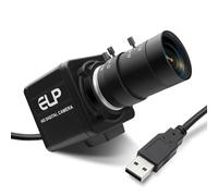 Hotpet 8MP Industrial USB Camera 10X Optical Zoom Manual Focus Webcam with 5-50mm Varifocal Lens UVC Plug and Play Computer Camera for Windows Linux MAC OS Android Raspberry Pi