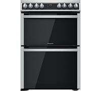 Hotpoint 60cm Double Fan Oven Electric Cooker - Stainless Steel