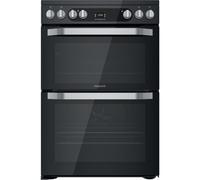 Hotpoint 60cm Double Oven Electric Cooker - Black