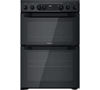 Hotpoint 60cm Double Oven Electric Cooker - Black