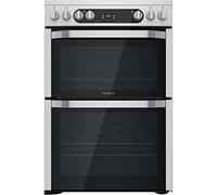 Hotpoint 60cm Double Oven Electric Cooker - Stainless Steel