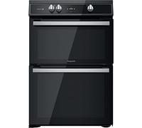 Hotpoint 60cm Double Oven Electric Induction Cooker - Black